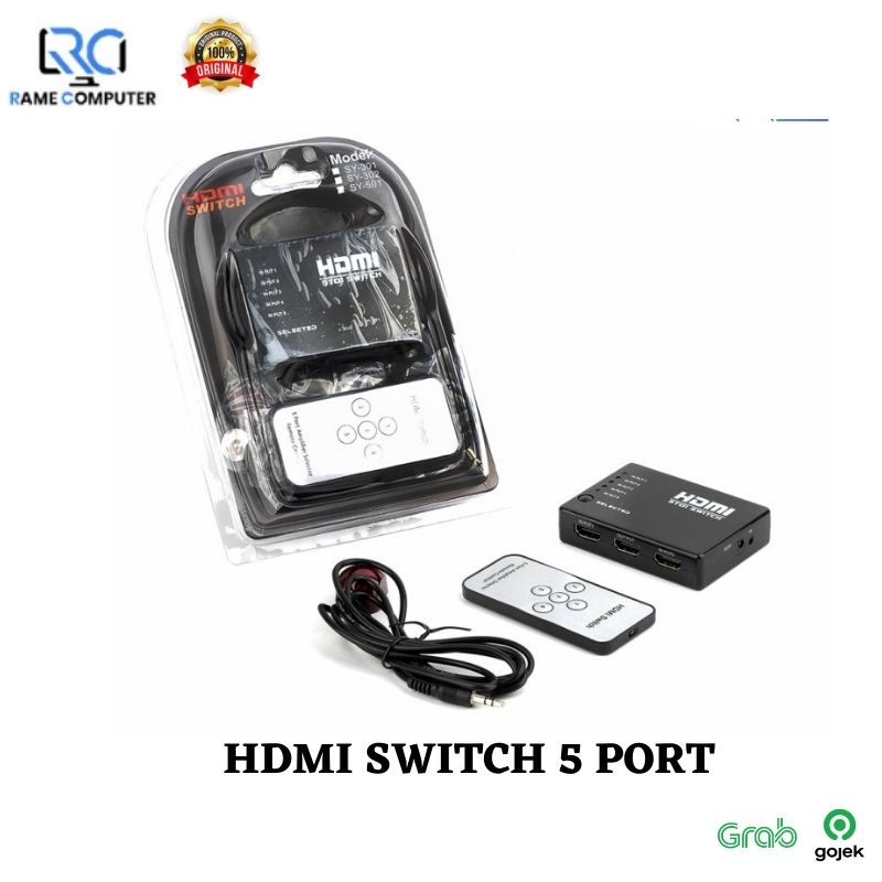 HDMI SWITCH 5 PORT / HDMI SWITCH 5 PORT 4K ULTRA HD WITH REMOTE