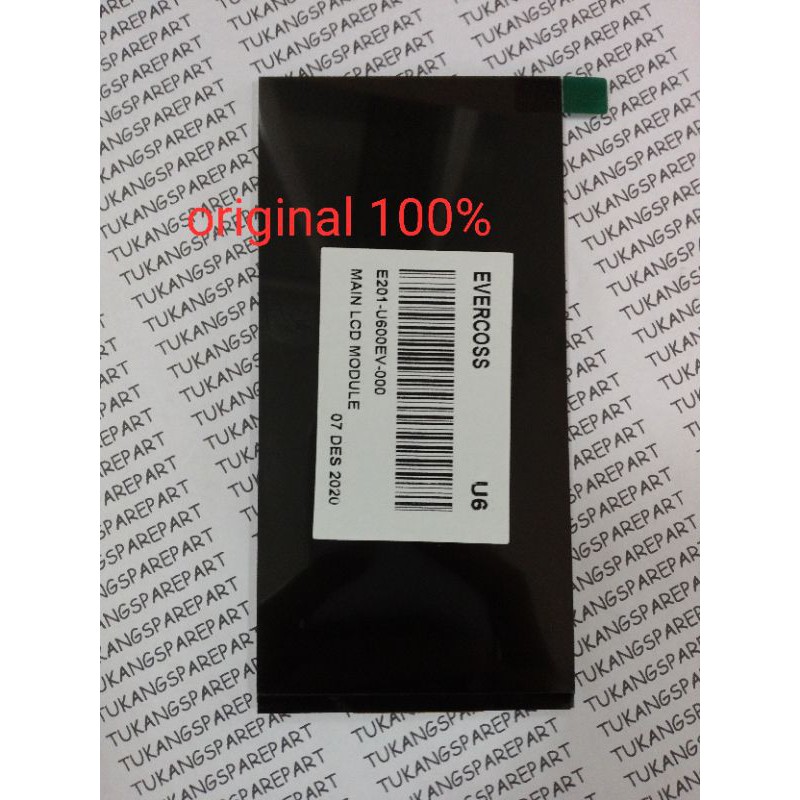 lcd evercoss U6 extrem 1 plus original black | lcd u6 original
