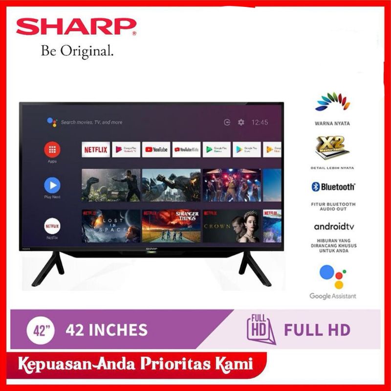 TV Sharp LED 42INC 42BG1i, Full HD ANDROID TV