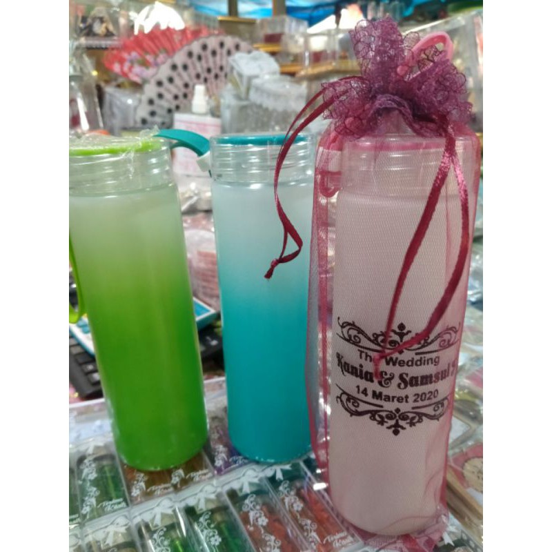 Jual Botol Tumbler Warna Sablon Bungkus Tile Jaring Shopee Indonesia 9620