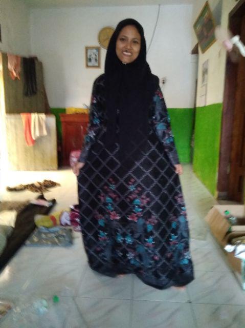 New Batik Couple Keluarga Sania Ruffle Ori Ndoro Jowi Dnt - Motif Jaring