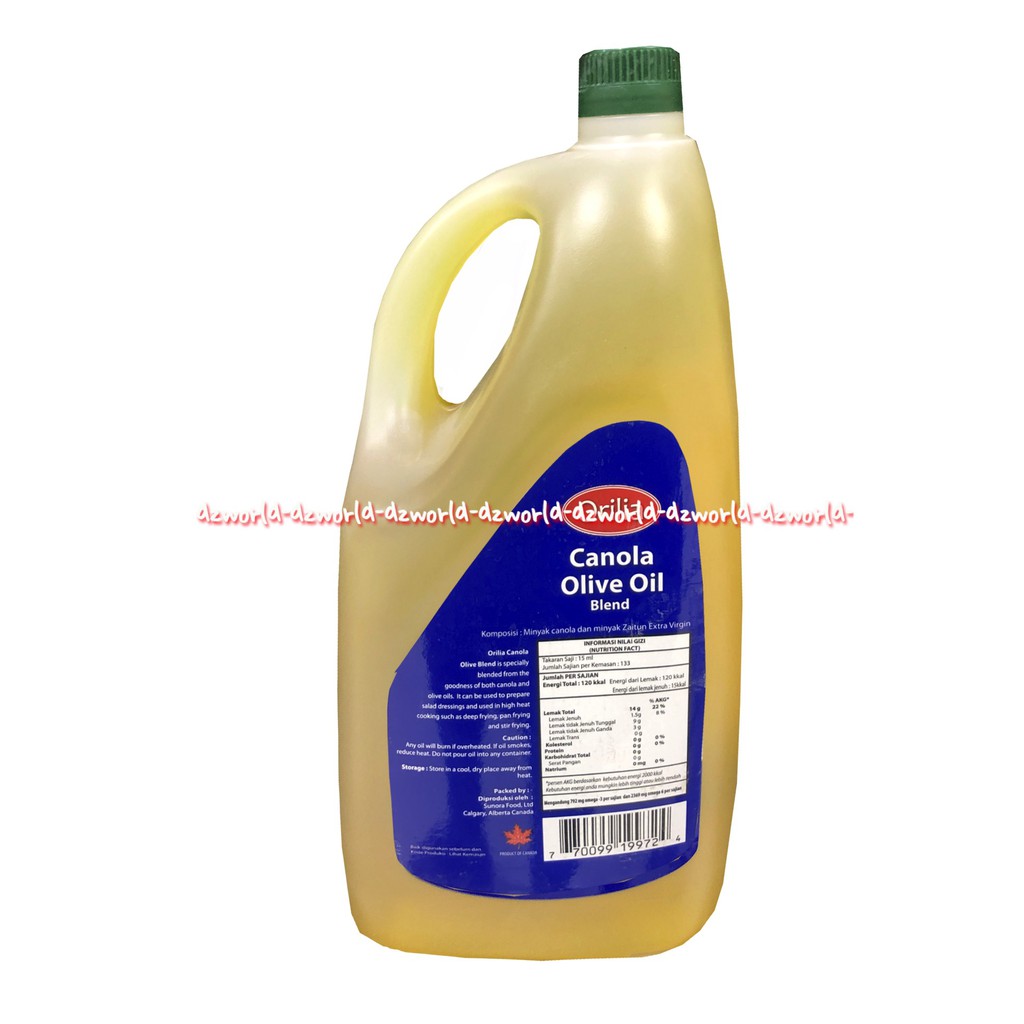 Orilia Canola Olive Oil 2L Minyak Canola Zaitun Orillia Oils Minyak Oil Oilives 2 Litter Minyak Goreng Kanola