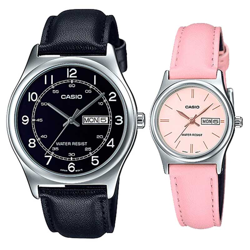 JAM TANGAN COUPLE ORIGINAL MTP V006L 1B2 WITH LTP V006L 4B COUPLE LTP-V006L-4B MTP-V006L-1B2 KL