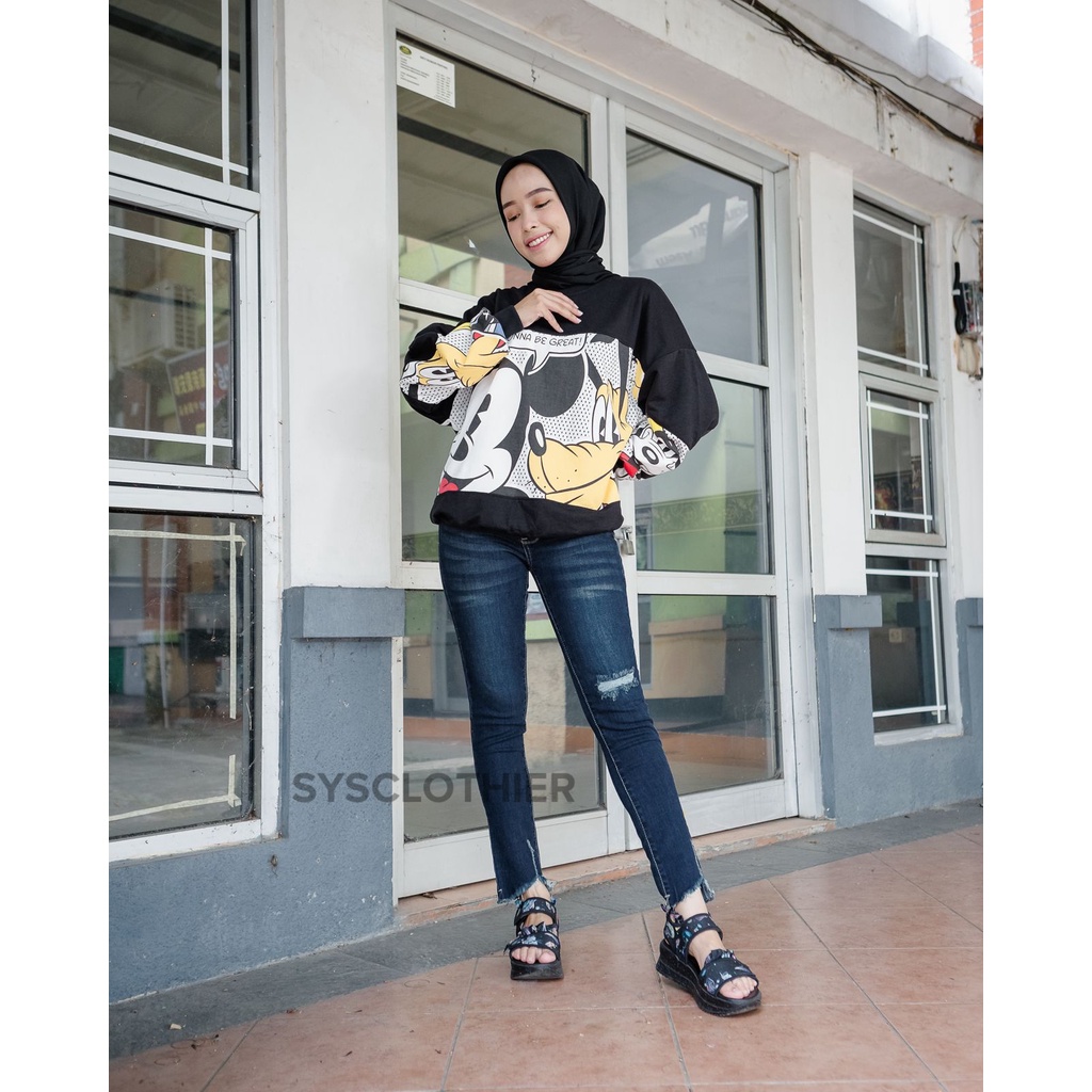 CELANA JEANS WANITA HW PASSION RIPPED JEANS BELT TIDAK TERMASUK