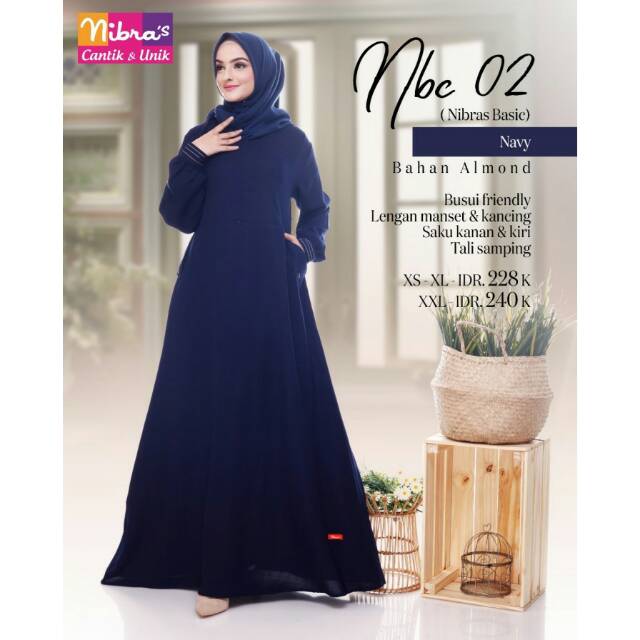 Gamis Nibras Nbc 02 Navy