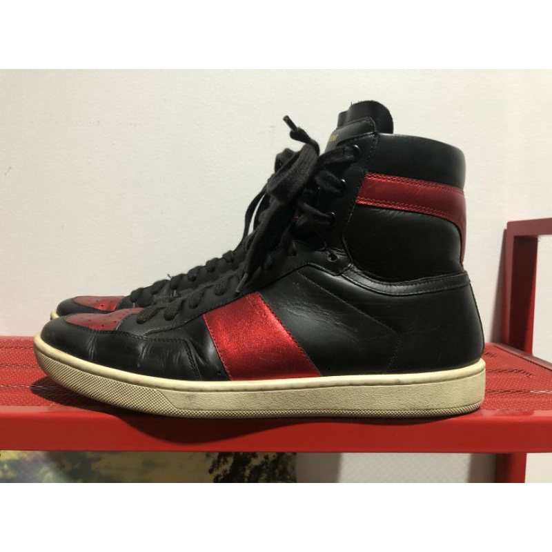 ysl red sneakers