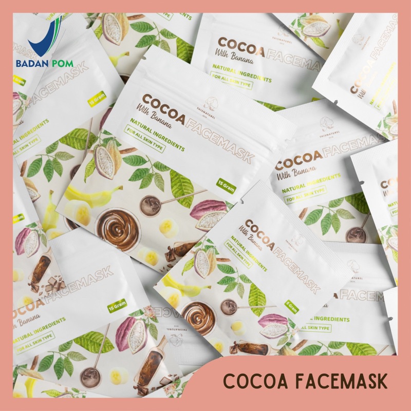 THISNATUREL Cocoa Facemask - Masker Bubuk Organic BPOM Murah