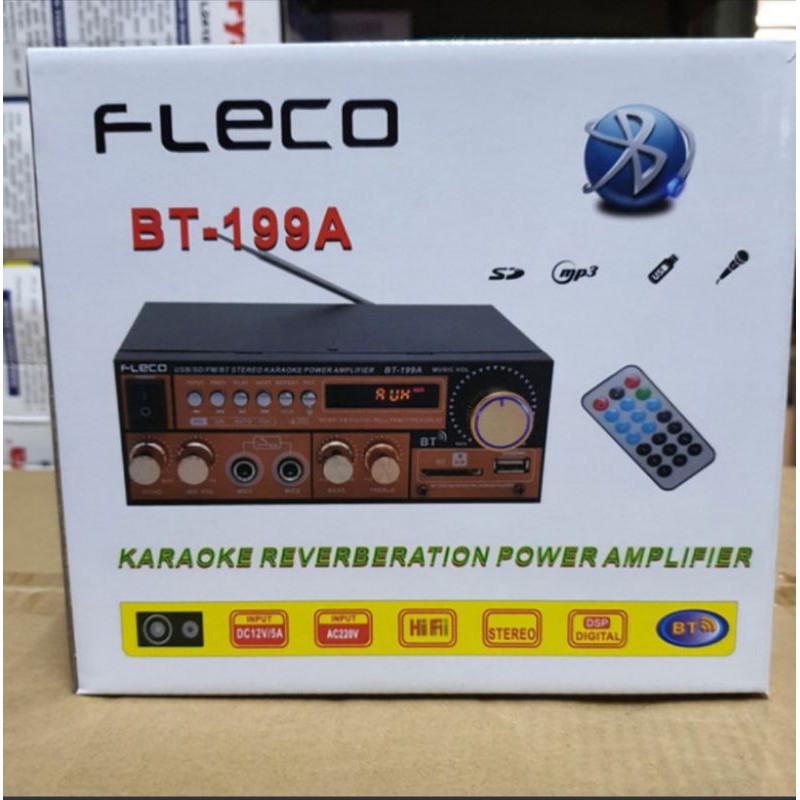 POWER AMPLIFIER FLECO BT-199A - AMPLIFIER KARAOKE BLUETOOTH FLECO BT-199A