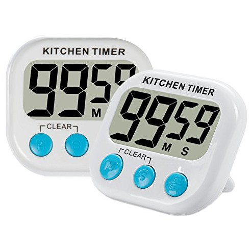 【GOGOMART】Timer Masak Alarm Dapur / Magnet Timer LCD Kitchen Countdown Clock - RT332