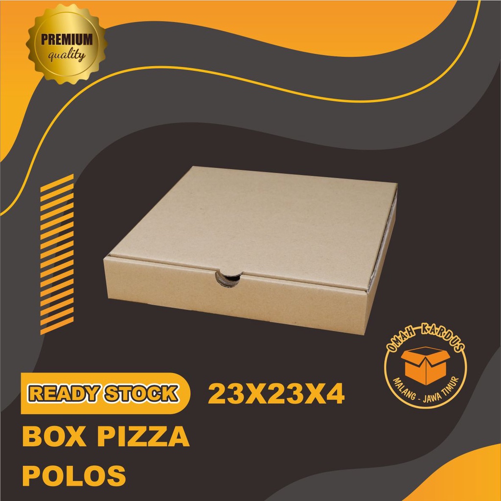 Jual KARDUS BOX PIZZA 23x23x4 cm / KARDUS PIZZA / BOX PIZZA / KOTAK