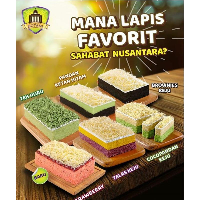 

kue lapis botani