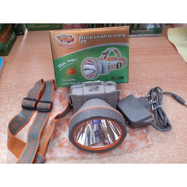 Senter Kepala Cas Dony KL 190 15 Watt / Headlamp