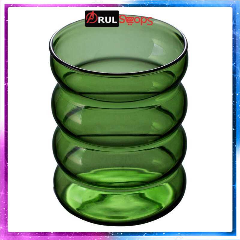 ARS - Purplepure Gelas Cangkir Minuman Unik Borosilicate Glass - KT14