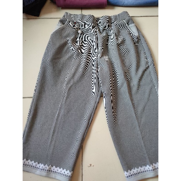 Celana Kulot 7/8 Scuba Premium size 4L