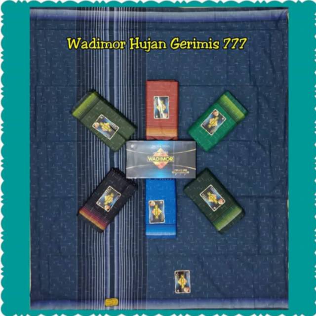 Sarung Tenun Wadimor Hujan Gerimis 777 Wadimor Motif Salur Terbaru