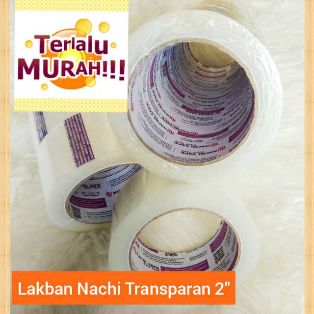 

Lakban / Plakban / Isolasi Nachi 48mm / 2inch bening dan coklat DIJAMIN ORIGINAL