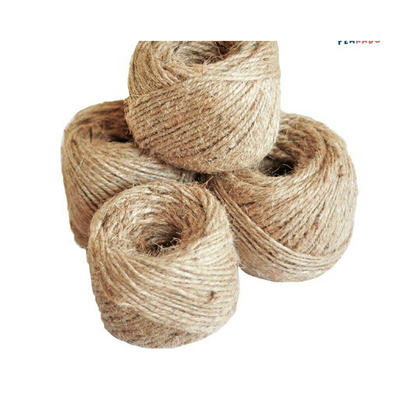 

TALI RAMI 3 PLY PER ROLL COKLAT COKLAT GANTUNG DEKORASI BUNGKUS TALI KADO