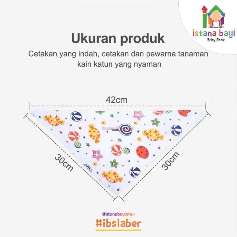 Slaber Bib Segitiga Murah -Slaber Anak/Celemek Bayi 1 Pcs