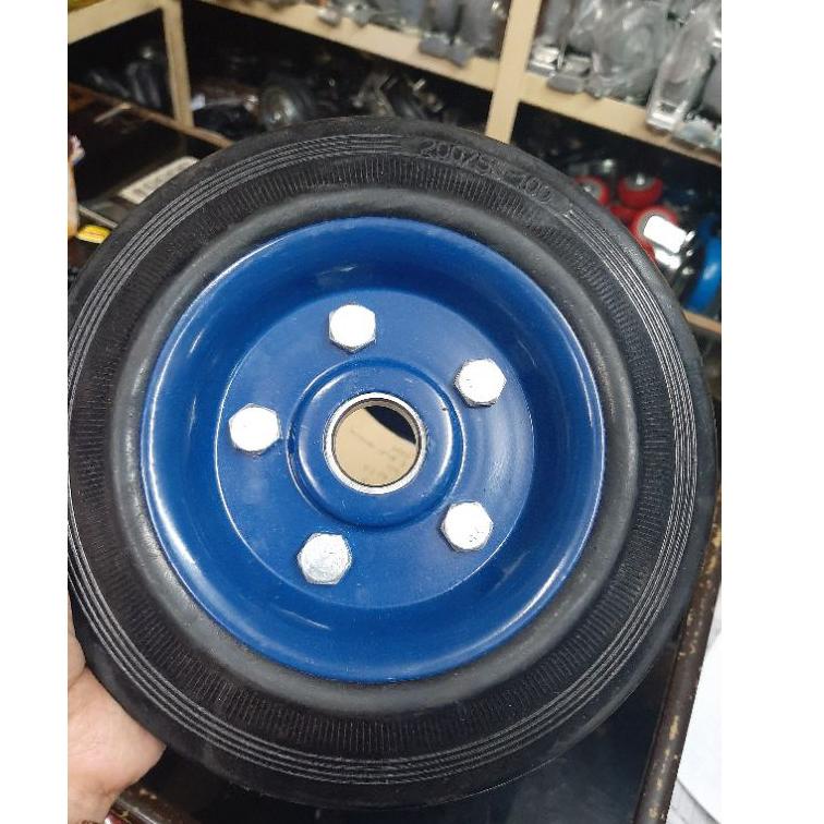 V7H3 Roda lori roda troli roda gerobak 8 inch single bearing EPA