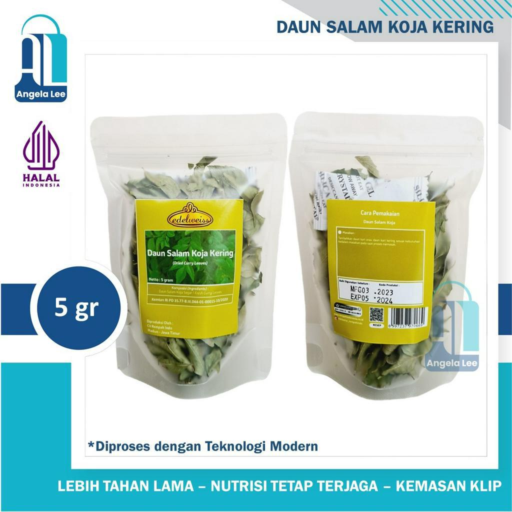 Edelweiss Daun Salam Koja Kari Kering 5gr Bumbu Dapur Asli Tahan Lama