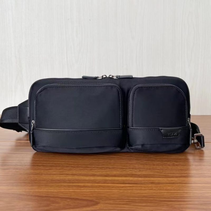 tas tumi harrison lake Sling bag nylon mirror bodybag pria P1SHOES hitam
