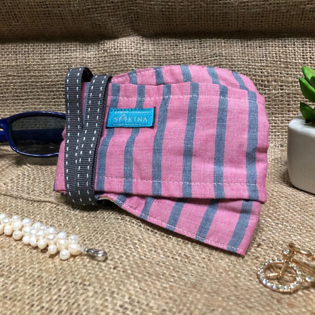 Masker Kain Katun Jepang Headloop Pink Series