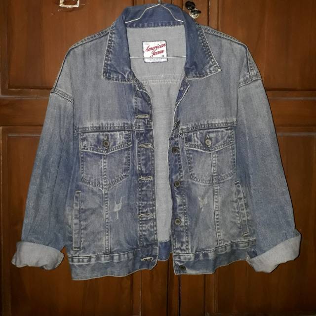 Jaket jeans wanita American jeans (Second)