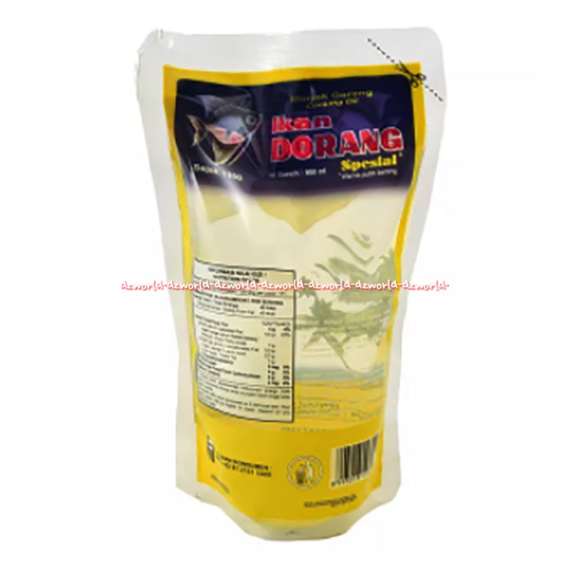 Ikan Dorang 950ml Minyak Kelapa Special Warna Putih Bening Refined Minyak Goreng Kelapa Bebas Kolesterol Coconut Oil 950 ml