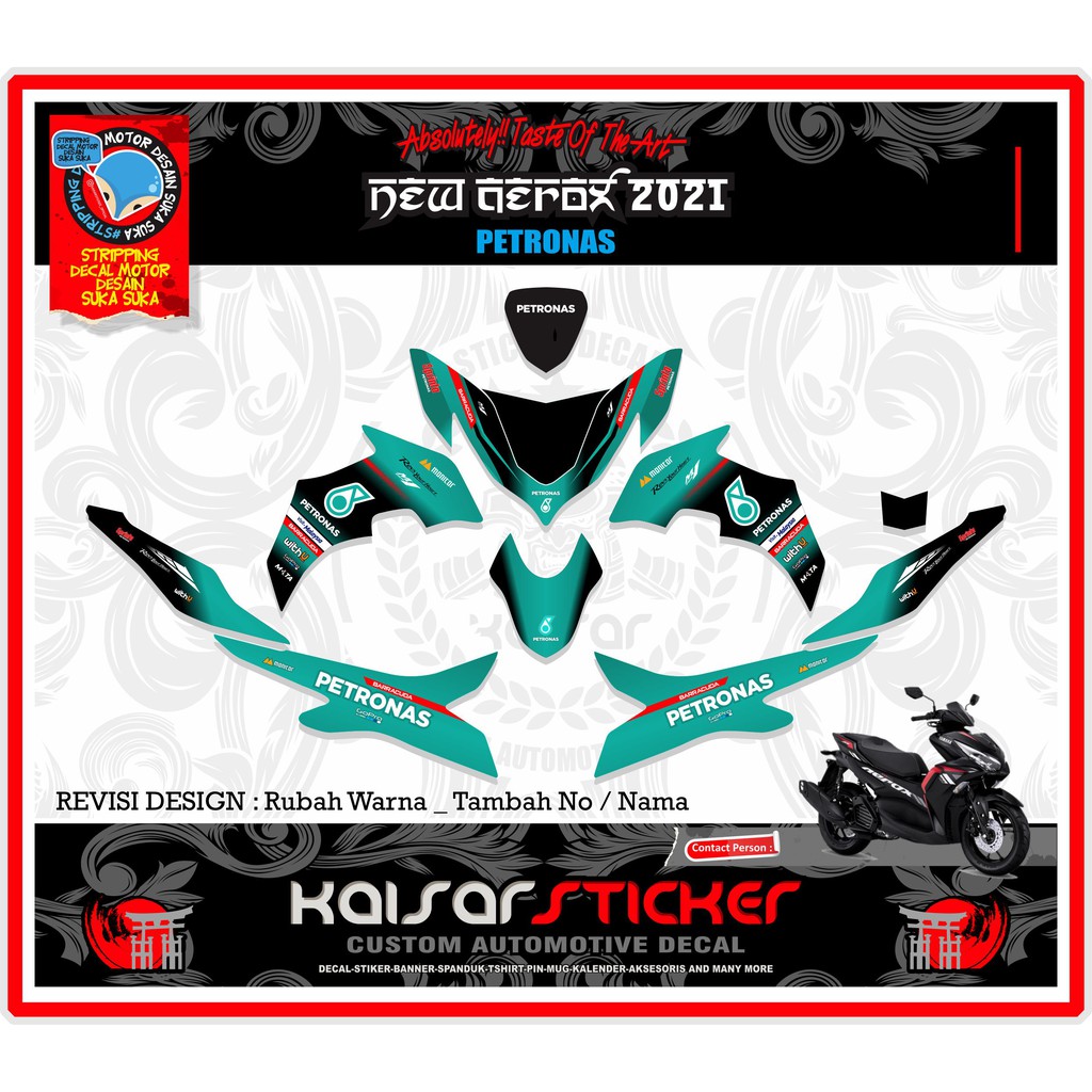 DECAL FULL BODY NEW AEROX 2021 PETRONAS