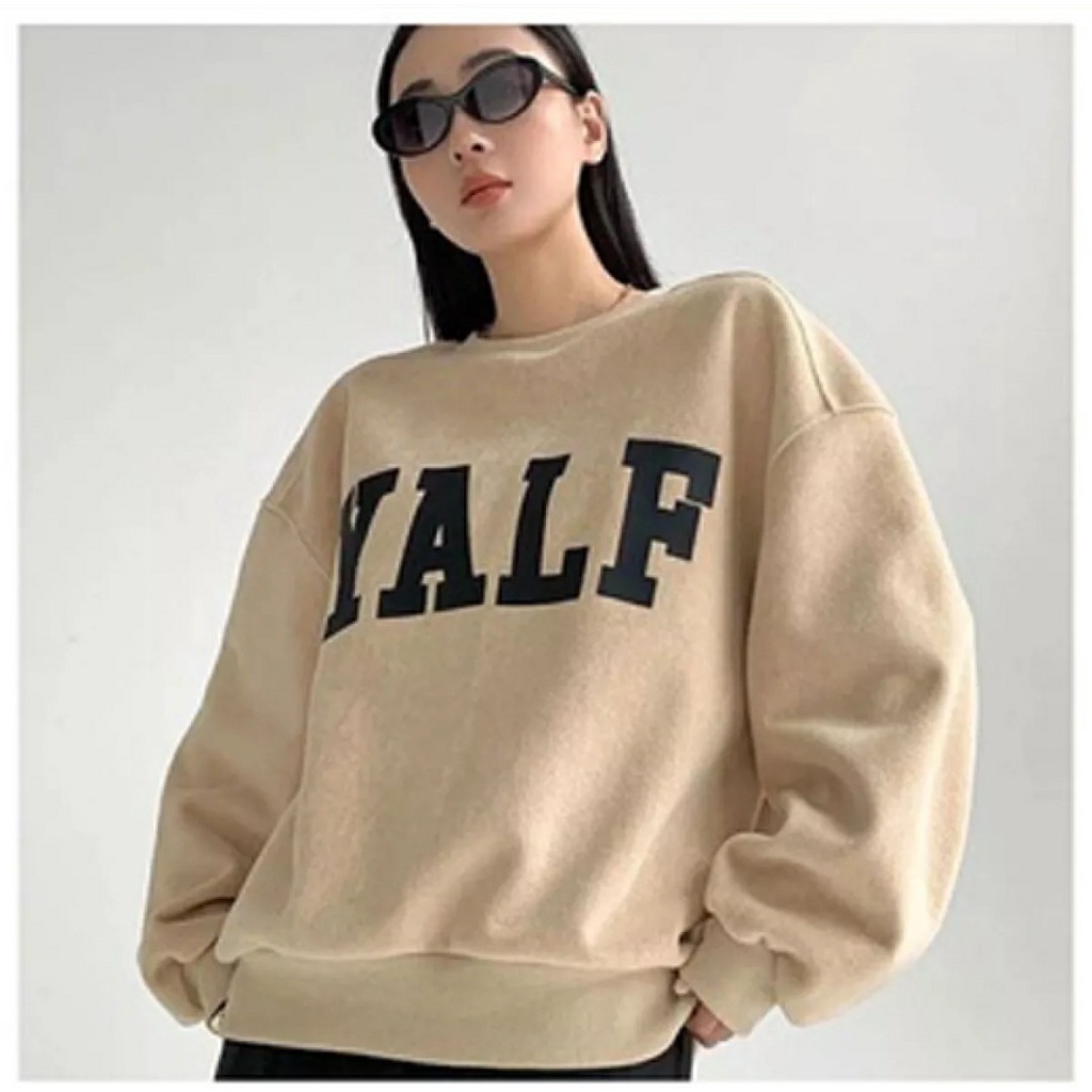 SWEATER OVERSIZE YALF CREWNECK SWEATSHIRT / SWEATER UNISEX