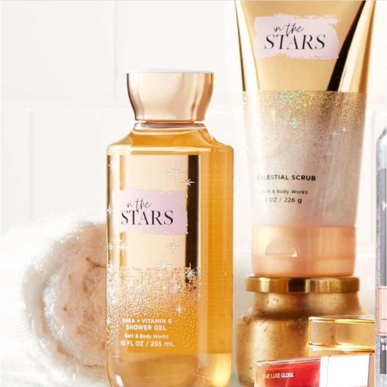 BATH &amp; BODY WORKS BBW IN THE STARS SERIES MIST LOTION SHOWER GEL BODY CREAM HAND CREAM SHOWER GEL BODY CREAM LOTION MIST WASH WALLFLOWER ROOMSPRAY SCENTPORTABLE GENTLE GEL DEEP CLEANSING GENTLE FOAMING CREAMY LUXE