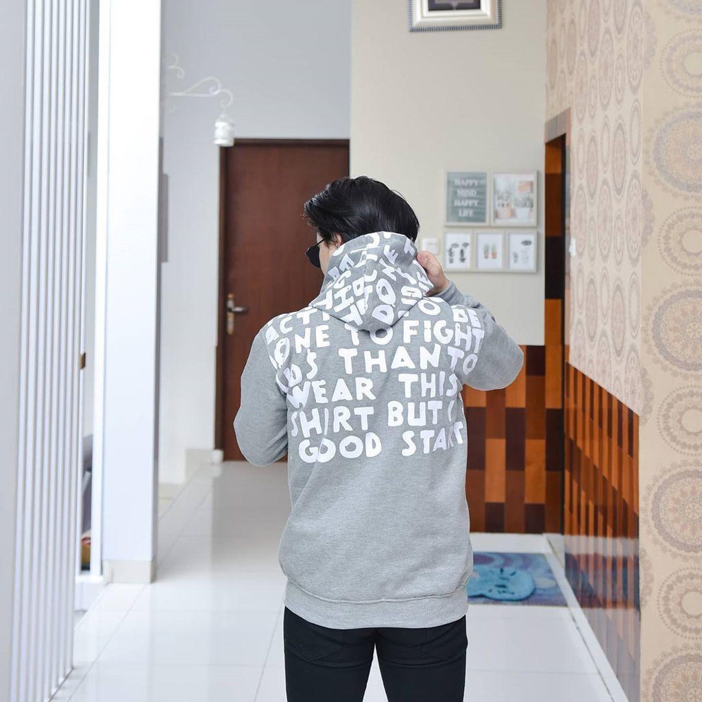 Good Start l Sweater Hoodie Pria dan Wanita