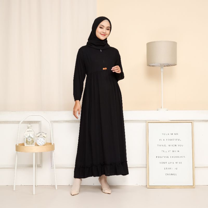 Daspan ruffle azp / daspan polos azp / gamis polos azp best seller