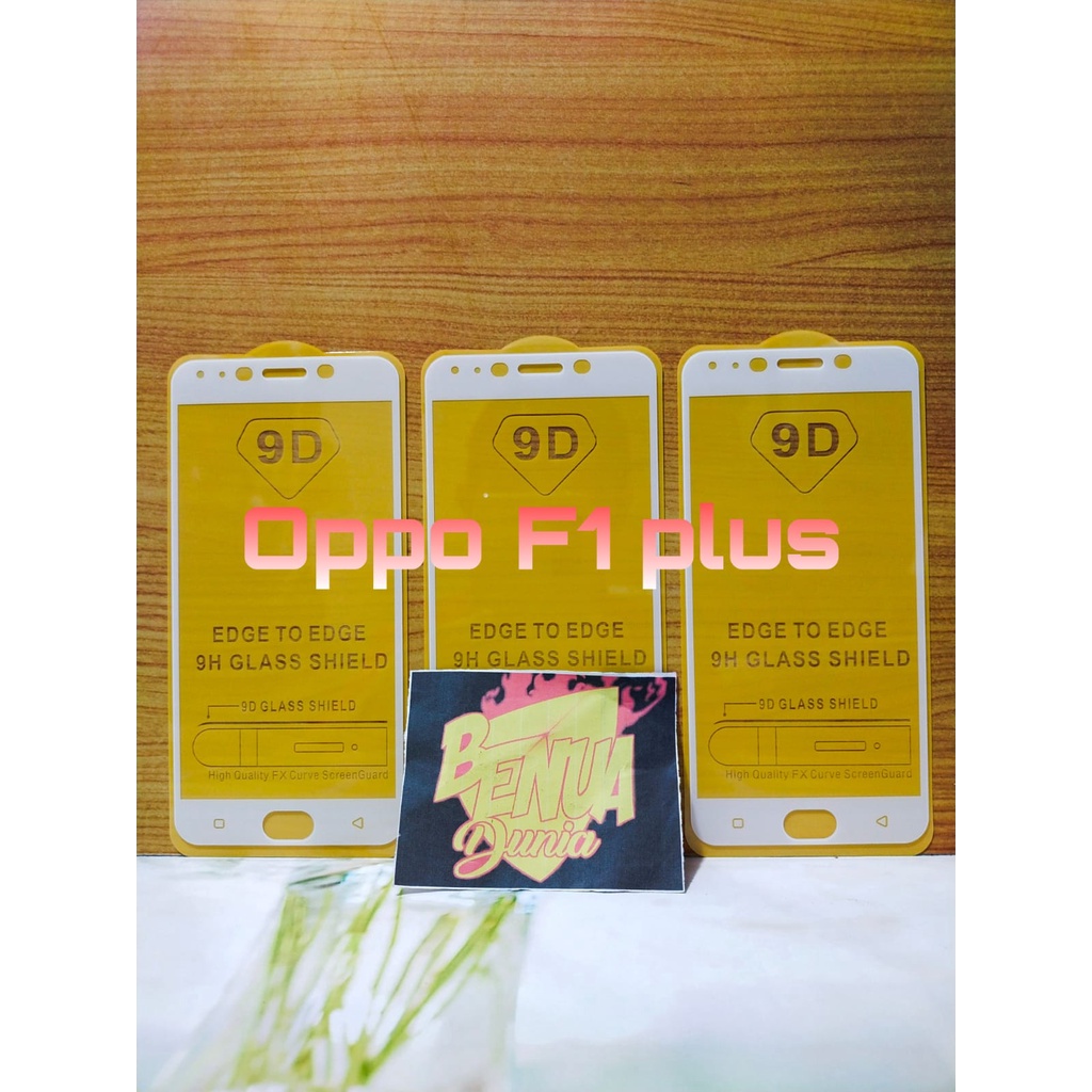 ANTI GORES KACA OPPO F1 PLUS - TEMPERED GLASS FULL LEM 9D TEMPER GLASS F1 PLUS - BD