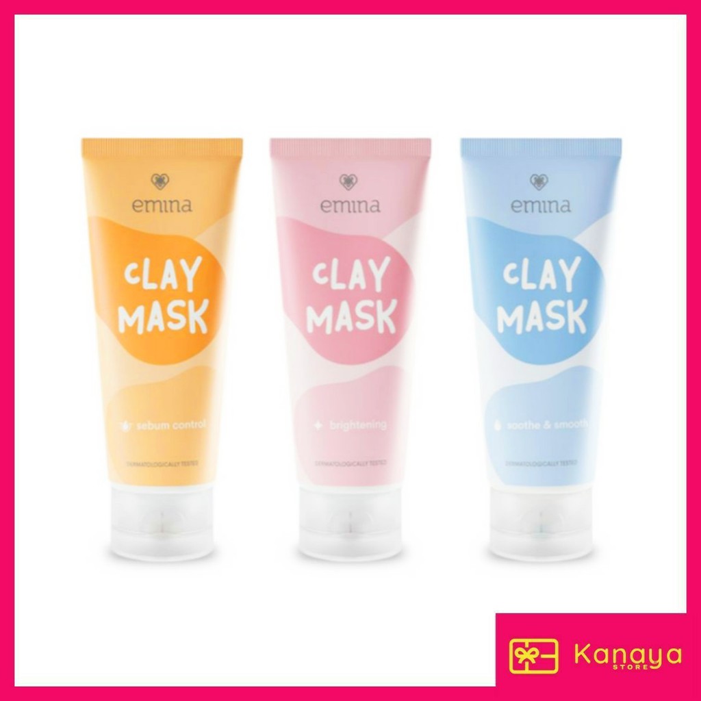 (BISA COD) Emina Clay Mask (60ml)