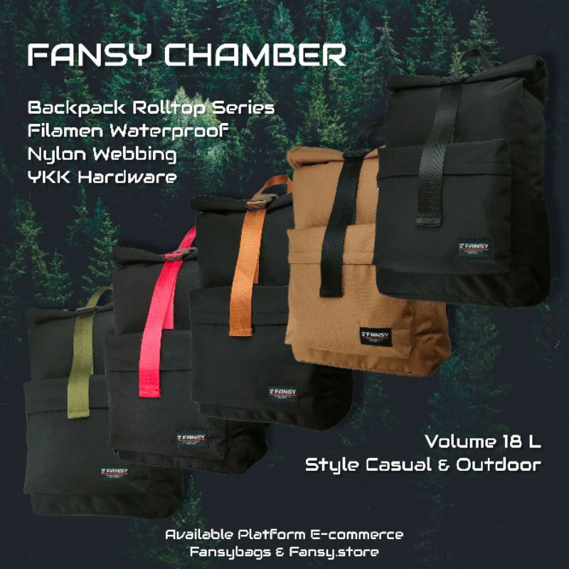 Tas ransel Pria - Backpack Fansy Chamber Filamen Waterproof