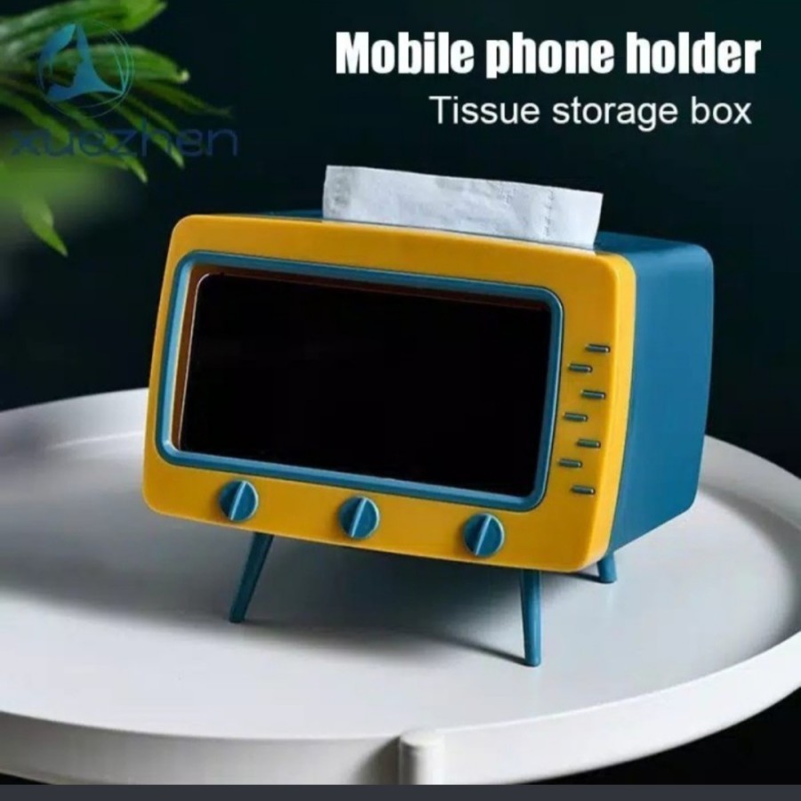 Tempat tissue hp phone holder model tv box serbaguna drakor movie new masak nonton youtube resep