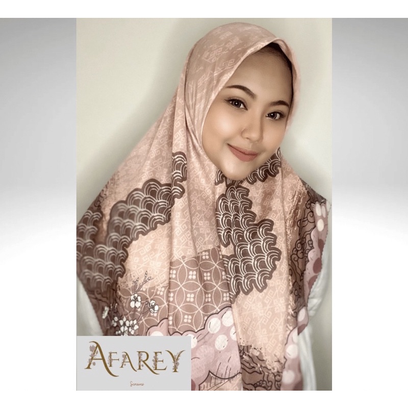 Hijab Printing Segiempat / square Dusty Pink