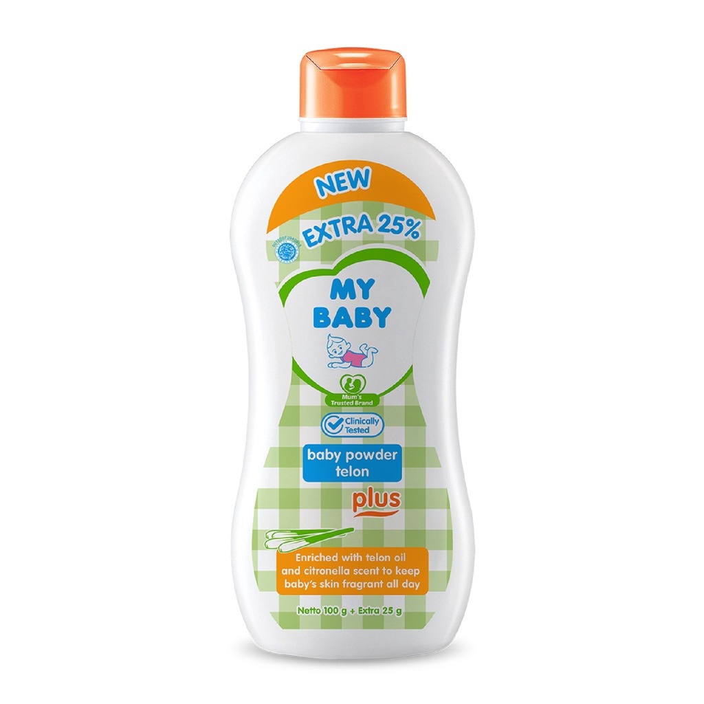 My Baby Powder Extra 100g + 25g Bedak Bayi - Bedak Bayi My Baby Powder - Bedak Bayi 100g - My Baby E