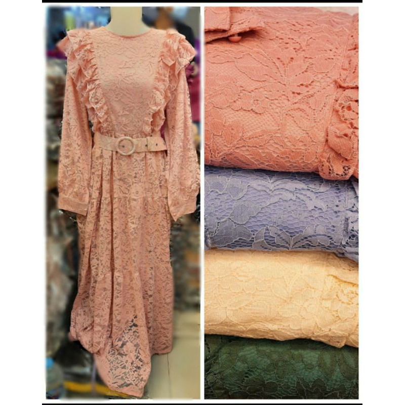 GAMIS BROKAT RUFFLE VNS
