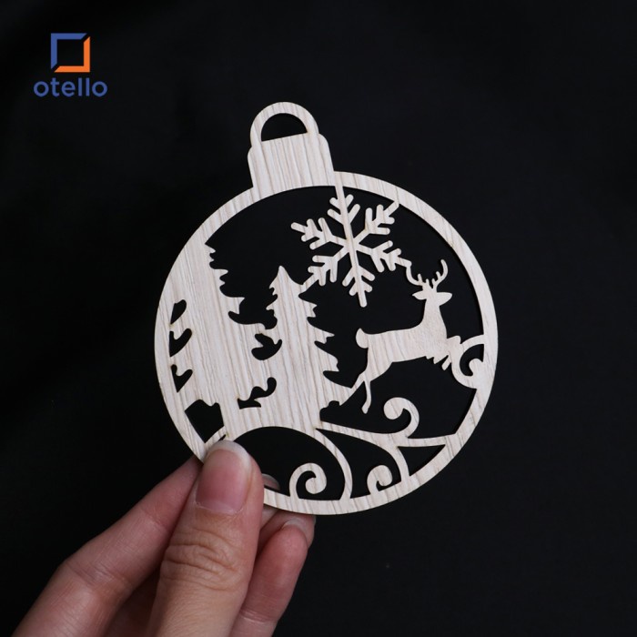 Dekorasi Hampers Natal Gantungan Rusa Kayu Hang Tag Christmas Ornament
