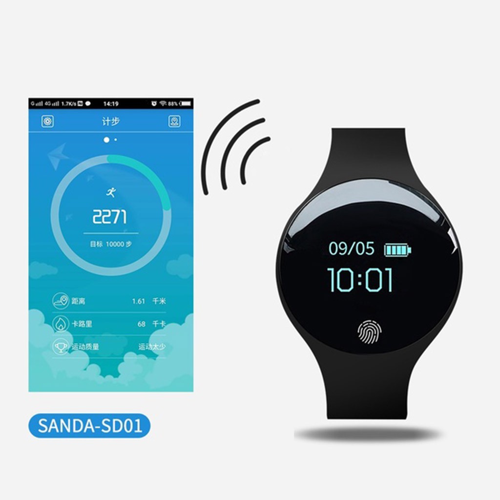 Hot Sale  H8 Smartwatch Sanda Jam Tangan Wanita Wrist Cewek Remaja Siswa Pemantau Tidur Anti Air