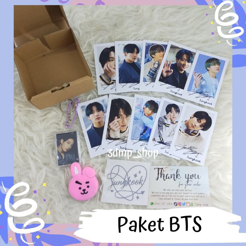 Paket Box Bts Kado Gift Hampers Jimin Suga Jhope Rapmonster Jin Seokjin V Taehyung Jungkook