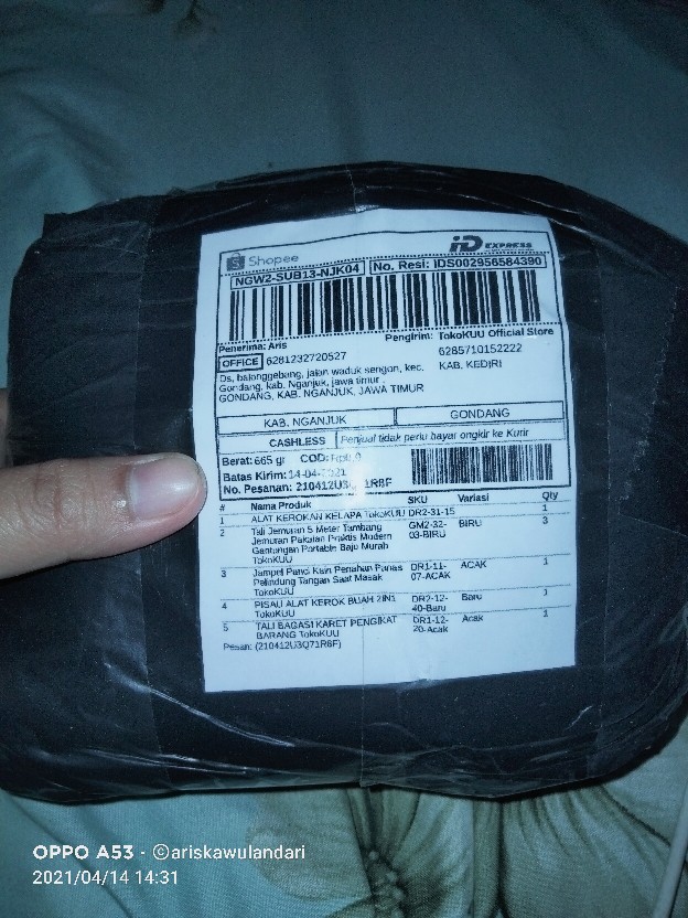 Jampel Panci Kain Penahan Panas Pelindung Tangan Saat Masak  80gr