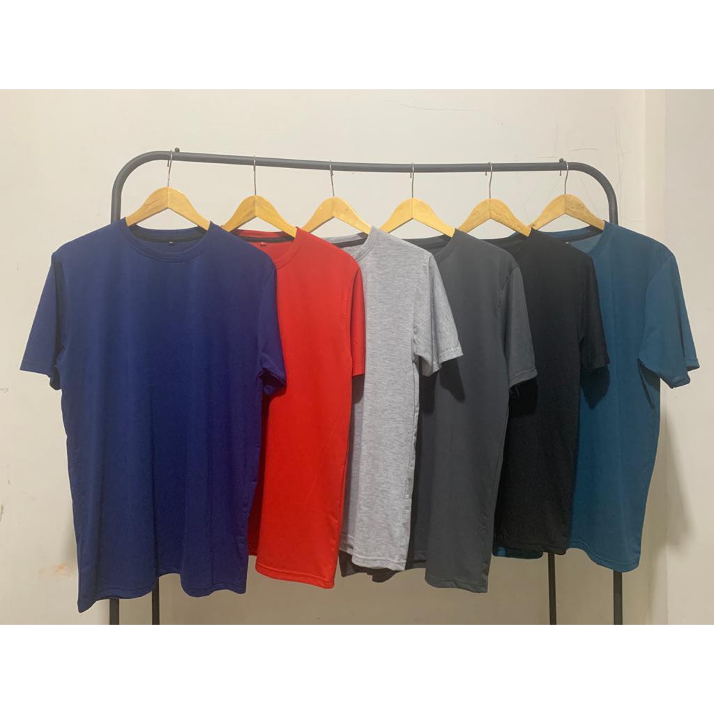 Kaospolos - Kaos polos matt spandek lengan pendek atasan baju kaos seragam pria wanita t shirt Oversize M L XL