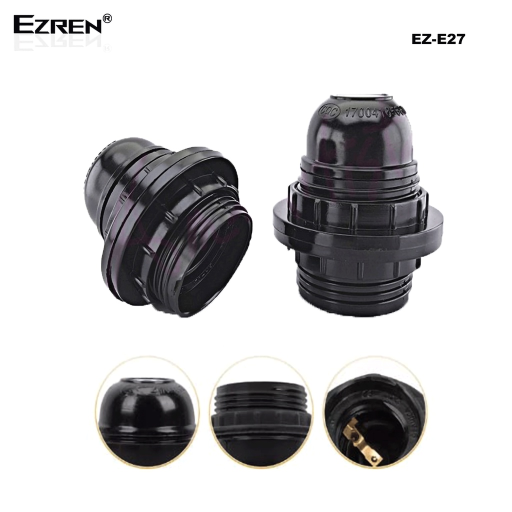 Ezren EZ-E27 Fitting Jerman Lampu Gantungan Double Ring