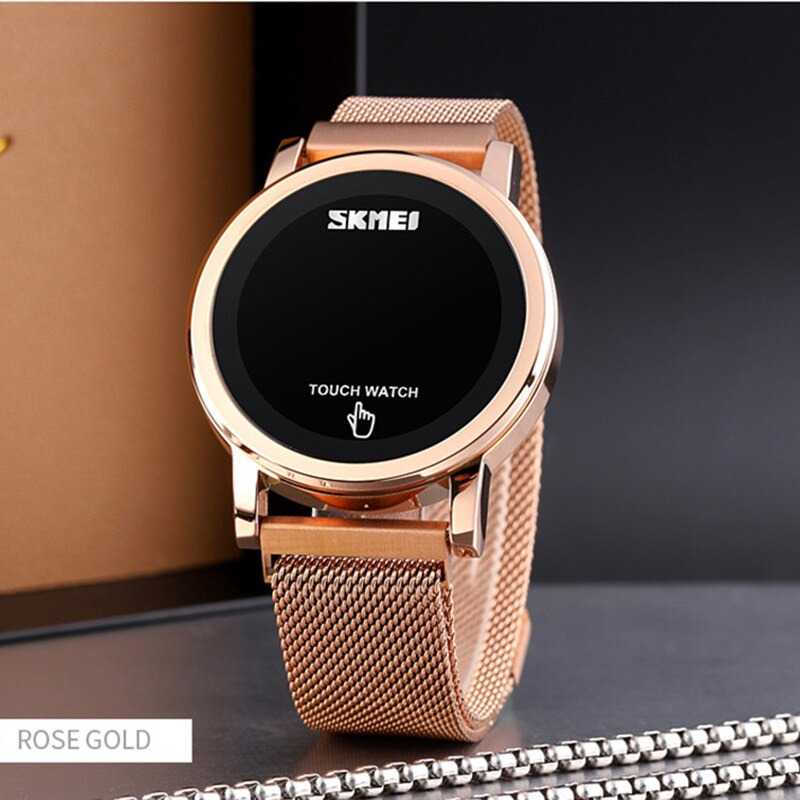 SKMEI Jam Tangan Digital Pria Strap Stainless Steel - 1668