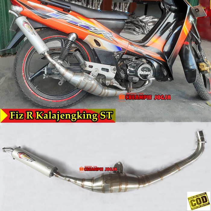 Knalpot Creampie FIZ R Fizr Kolong Kalajengking Stainless Footstep Standar Asli Original
