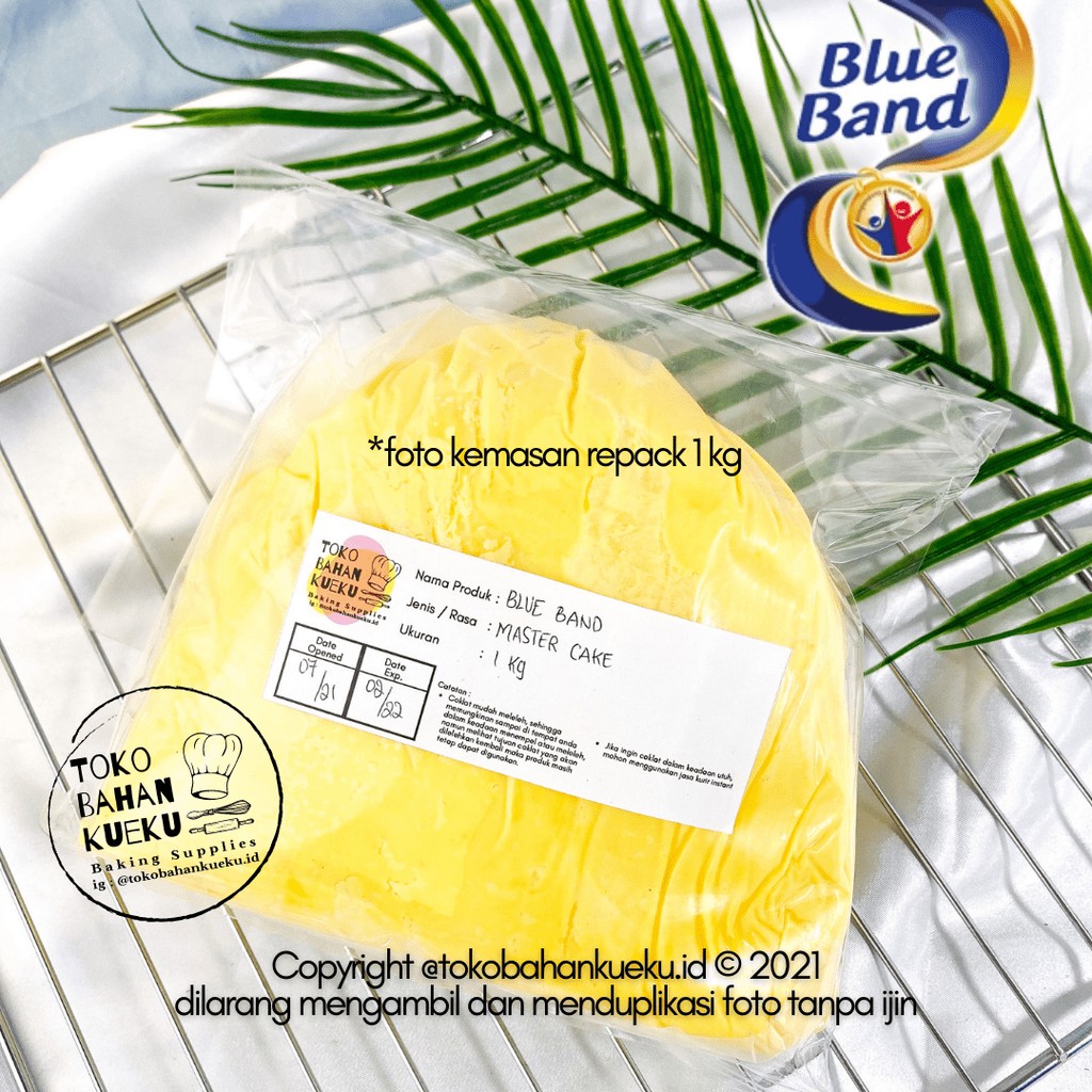 

BLUE BAND Master Cake Margarine 1 kg REPACK Margarin Mentega Blueband