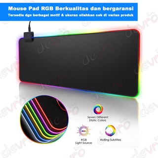 Mouse Pad Gaming Glowing LED High Precision RGB - Mousepad RGB - Montian